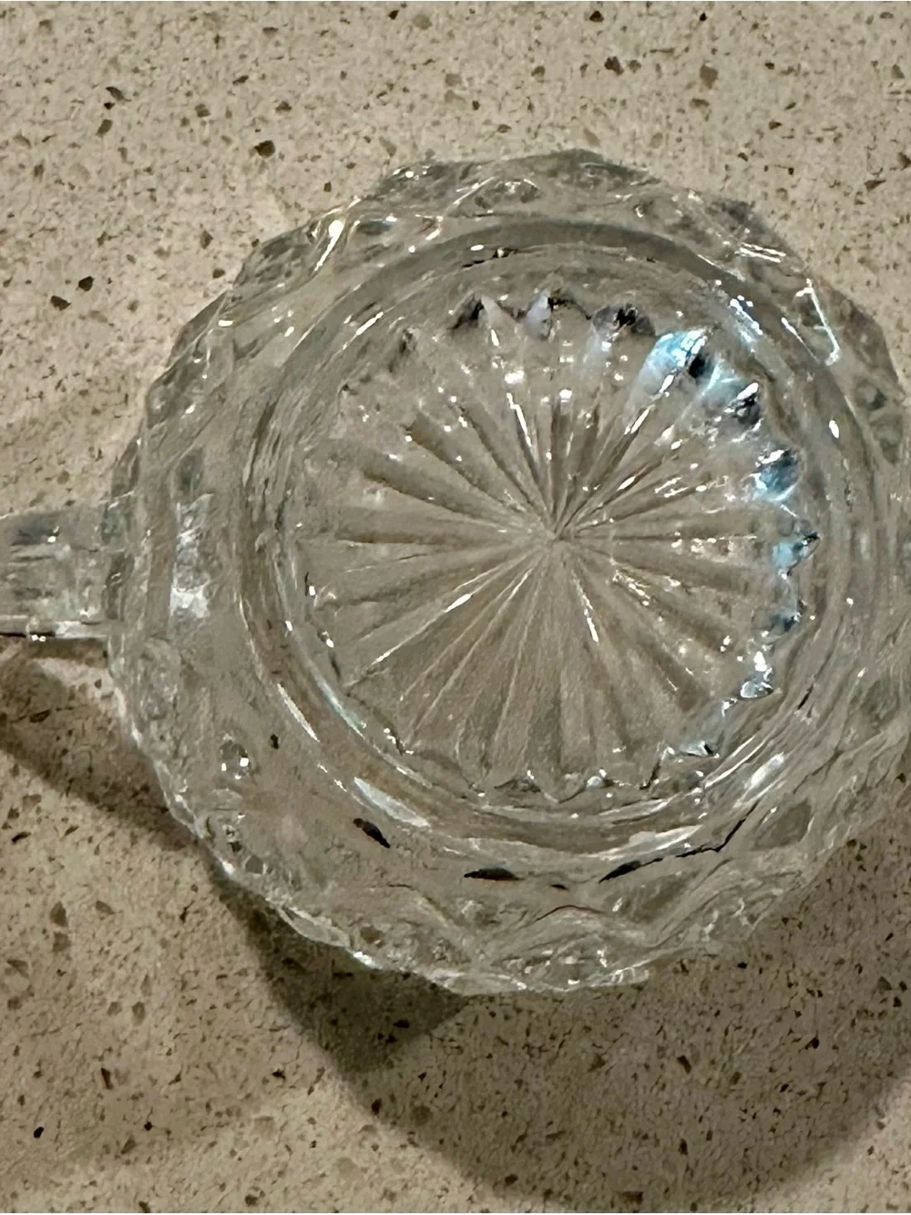 Clear Textured Glass creamer pitcher - Elegant Home Dining Serving